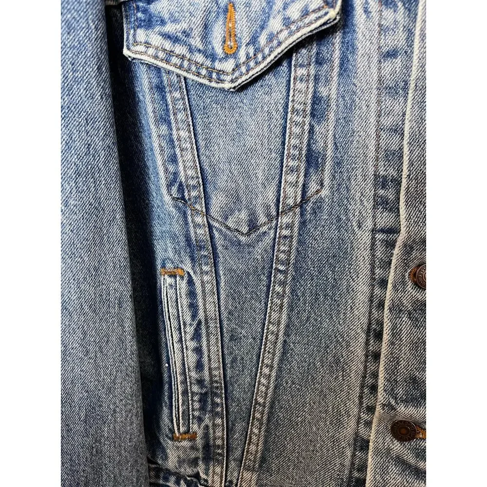 VTG Levi’s 71506-0216 Denim Trucker Jacket Made USA 48L Faded Type III 80s 90s